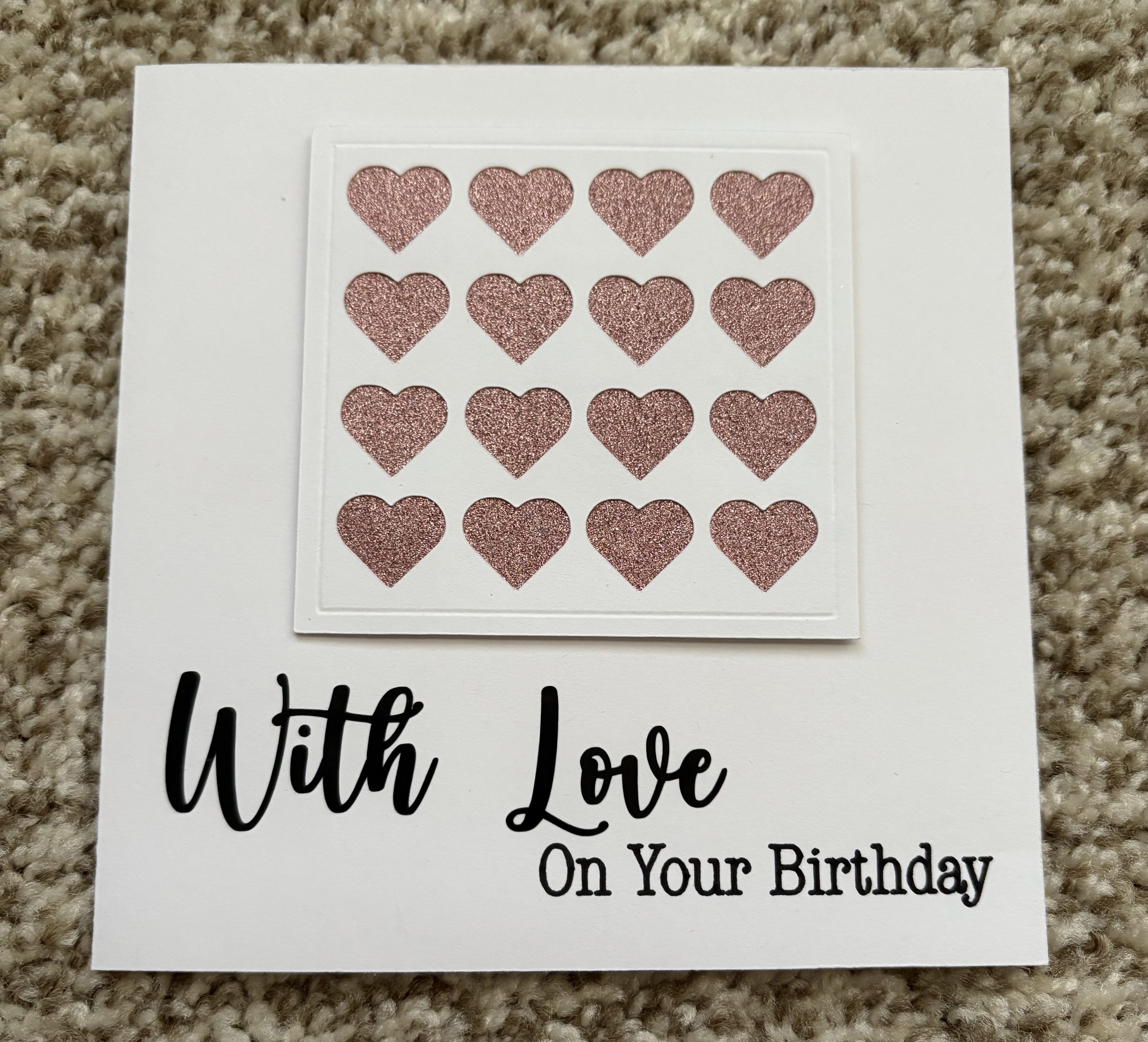 Heart Themed Birthday Card